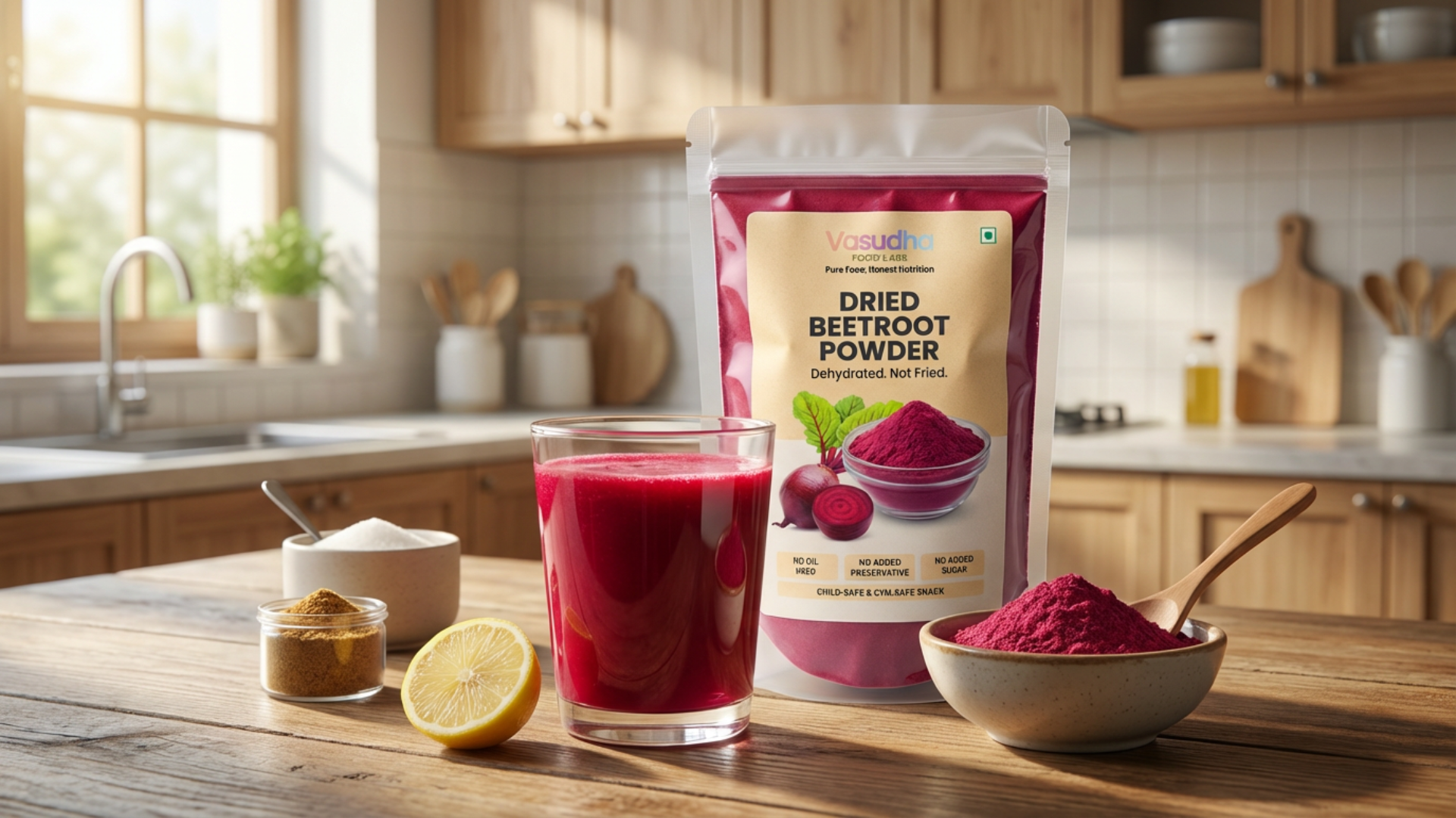 Refreshing Beetroot Powder Juice Recipe