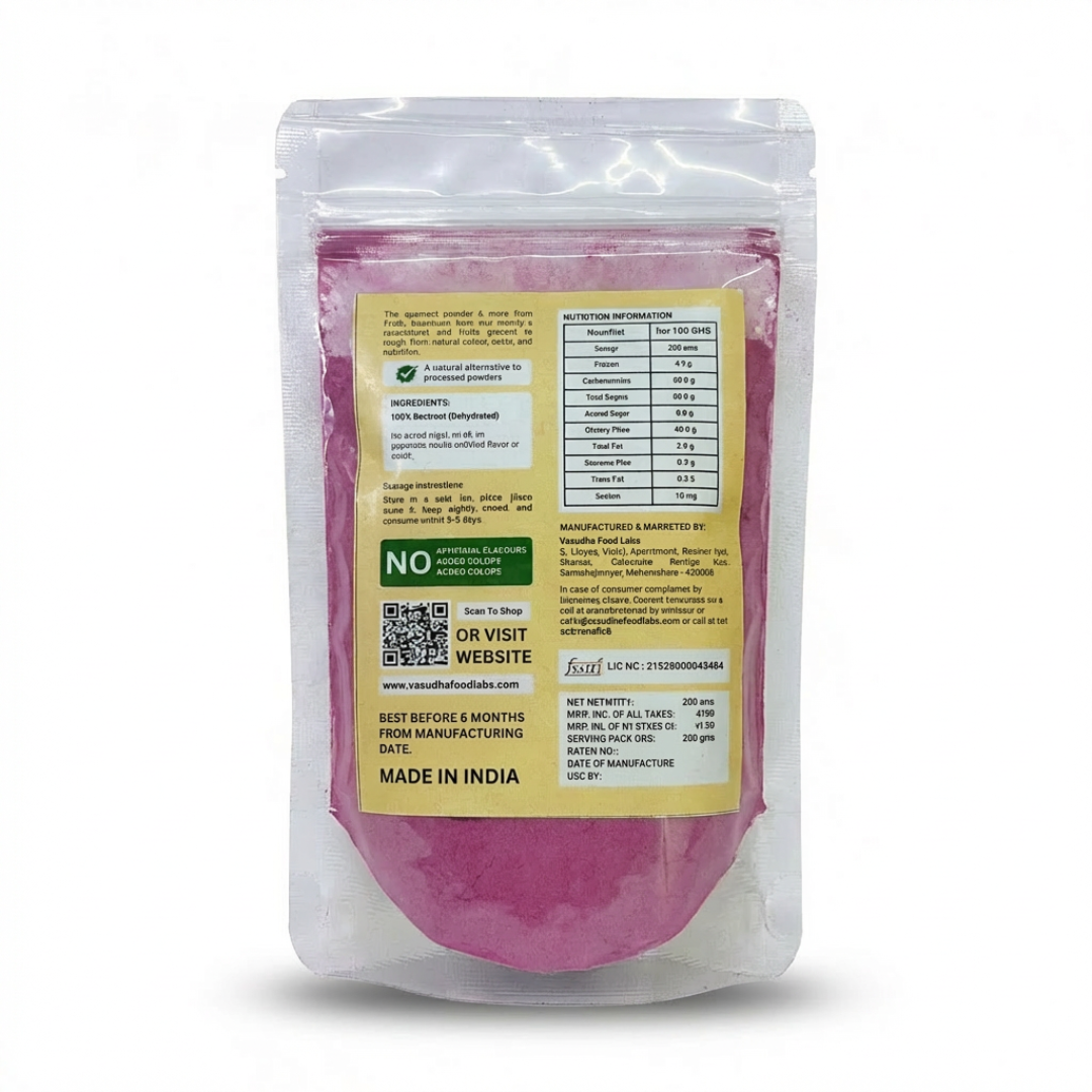 Beetroot Powder – 100% Natural Dehydrated Fruit Powder
